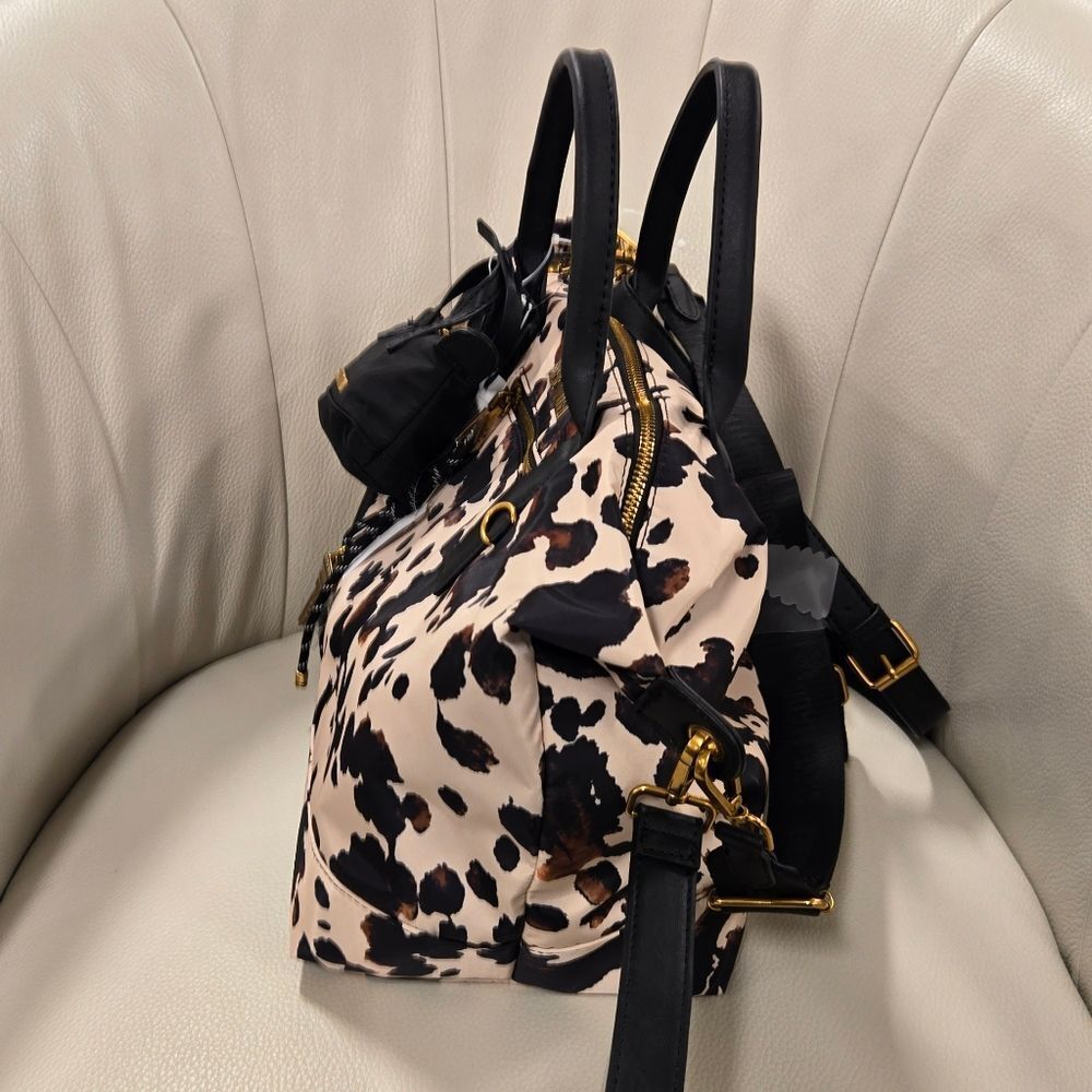 NEW Steve Madden Cow Print Tote Handbag - Picture 5 of 6